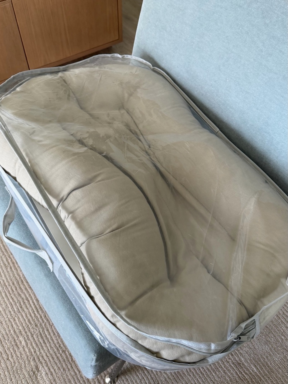 Snuggle Me Organic Infant Lounger in Birch (original)
